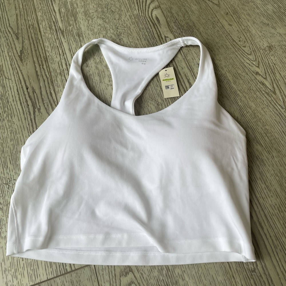 NEW- Aerie White Offline Top